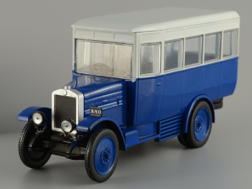 Автолегенди №217 АМО Ф-15 автобус синій з білим | Колекційна модель 1:43 | DeAgostini
