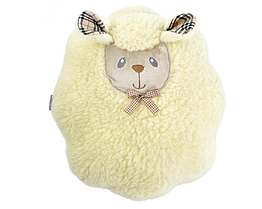 Декоративна хутряна подушка-іграшка Овечка 40х45см