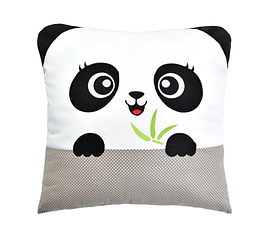 Декоративна дитяча подушка іграшка-обіймашка "Панда" 46х46 см