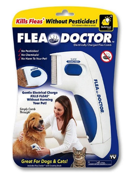 Електрична щітка для тварин Flea Doctor з функцією знищення бліх-1809