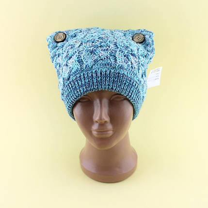 26056 Дитяча, підліткова в'язана шапка для дівчинки тм Vdags розмір 52-54, фото 1