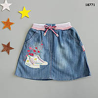 Джинсова спідниця для дівчинки. 86 см