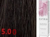 Cutrin Aurora Permanent Color — Аміачна фарба для волосся 5.00 NEW Інтенсивний світло-коричневий, 60 мл