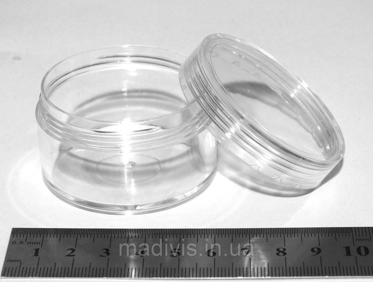 Баночка універсальна акрилова 50 мл. (55 мм х 35 мм), фото 1