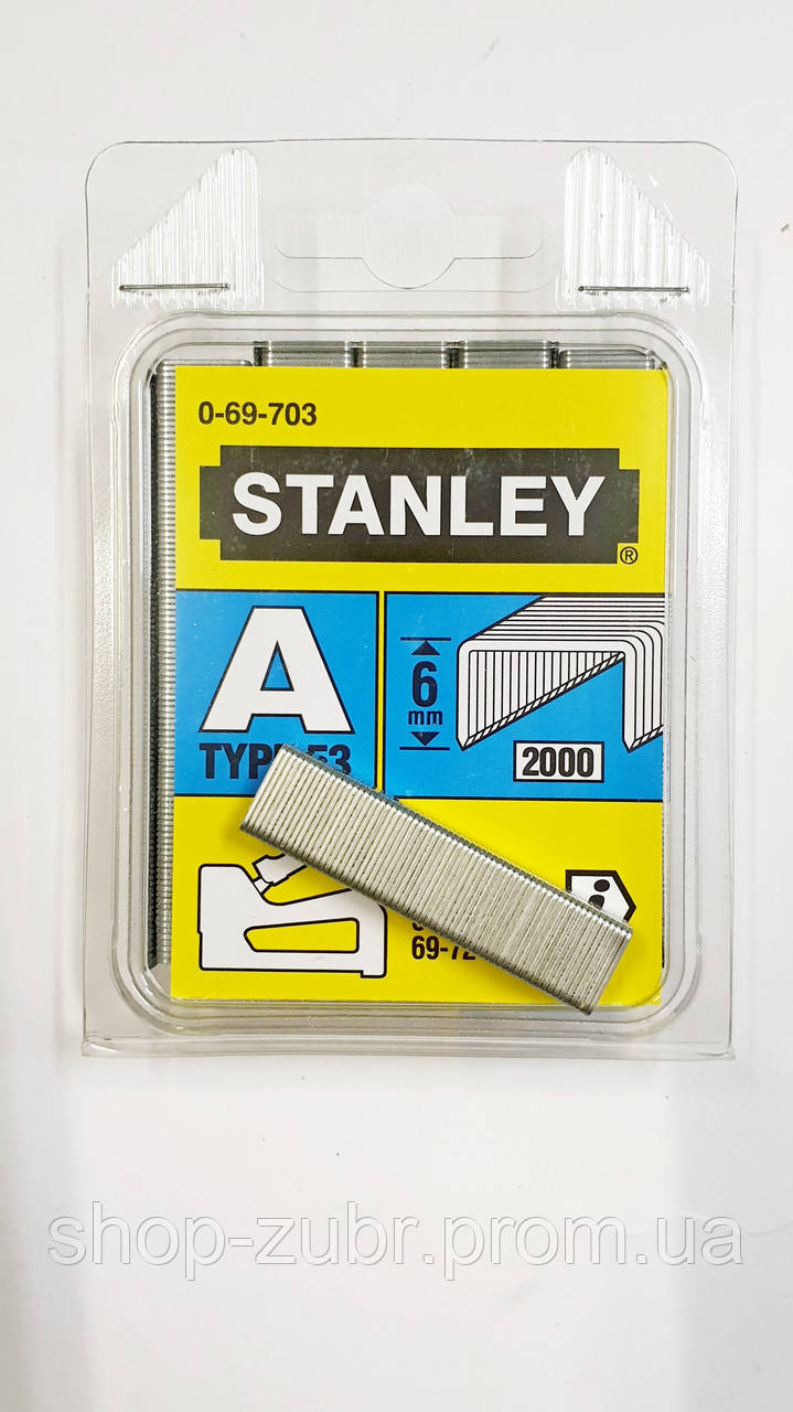 Скоба Stanley 6 мм, 2000 шт. - фото 2 - id-p44944586