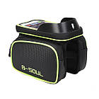 Велосипедна сумка B-Soul велосумка на раму зелена, фото 5