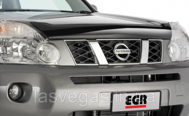 Дефлектор капота (мухобійка) Nissan X-Trail 2007-2013 (EGR/Австралія)