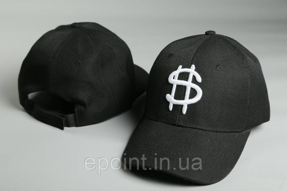 Кепка Dollars чорний , фото 1