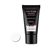 Акрил-гель Couture Colour Gel Acrylic Ultra White (белый), 30ml