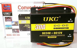 Перетворювач авто (інвертор) DC/DC 24v — 12v 30A