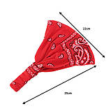 Пов'язка жіноча на гумціі рожева Kapriss, фото 3