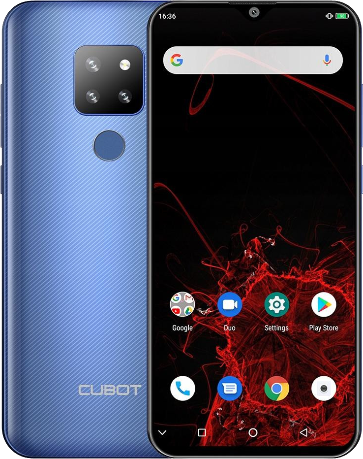 Cubot P30 4/64 Gb, камера SONY 20+12+8 Mpx, Фронталка 13 Mpx, 4G, 4000 mAh, Android 9.0, дисплей 6.3"