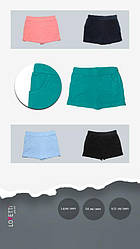 Шорти для дівчинки однотонні, трикотажні, Lovetti (розмір 5(110))