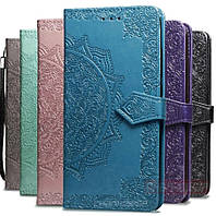 Шкіряний чохол книжка Vintage для Huawei Honor 9 Lite з візитницею (Різні кольори)