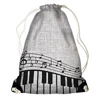 Рюкзак-мешок Музыка 33*45 см (RM_MUS002_BL)