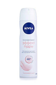 Антиперспірант аерозоль спрей  Nivea жіночий Ефект Пудри, 150мл нівея дезодорант спрей