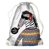 Рюкзак-мешок Модная зебра 33*45 см (RM_LP014_WH)