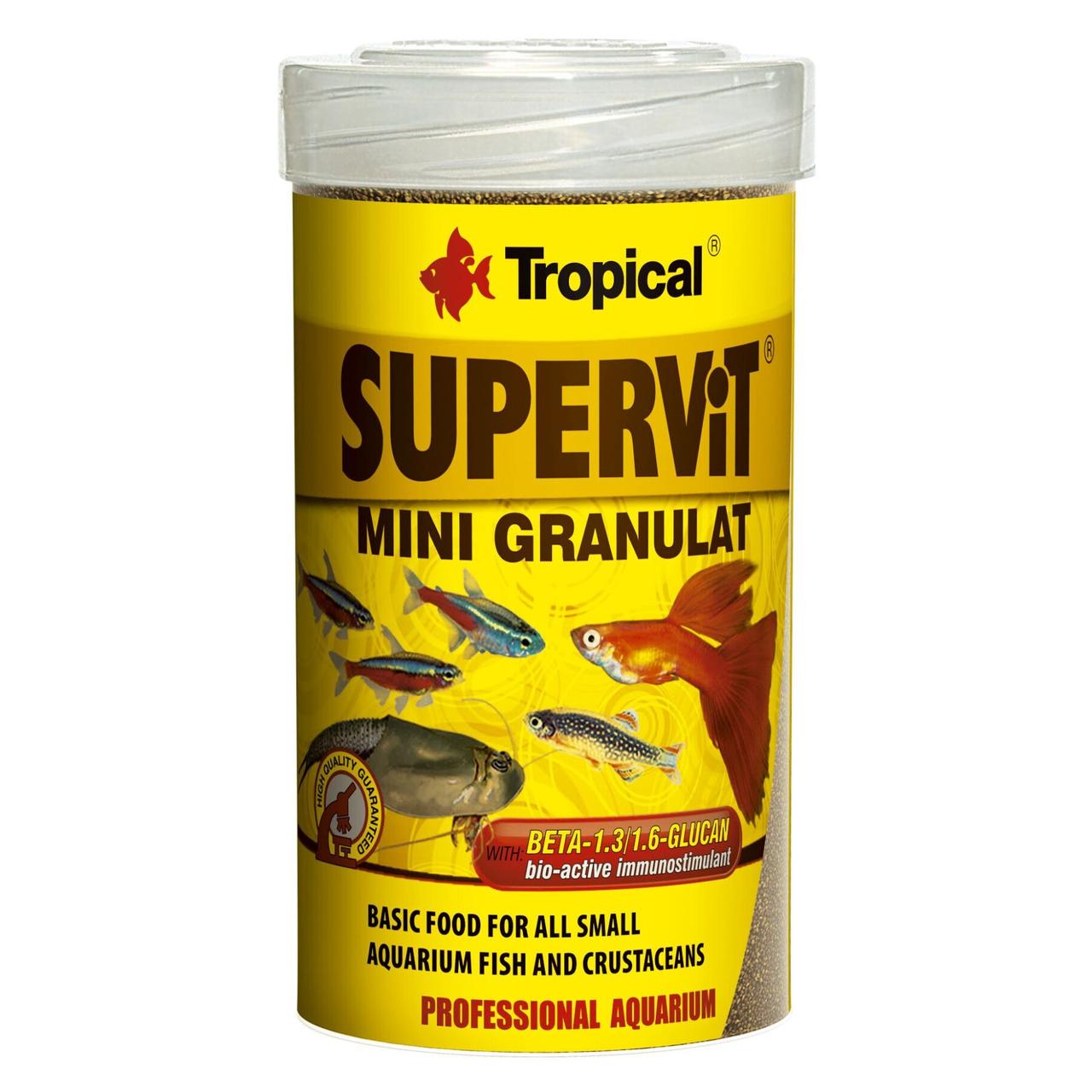 Сухий корм для акваріумних риб Tropical в гранулах Supervit Granulat 100 мл