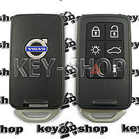 Cмарт ключ для Volvo (Вольво) 5+1 кнопка, чип id46 (keyless-go) (PCF 7945/7953) 433MHz