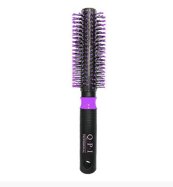 Щітка-брашинг для укладання волосся кругла QPI Professional Brush 21 см, чорна