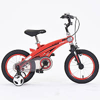 Детский велосипед колеса 16 дюймов LANQ 39T Магниевая рама и вилка красный