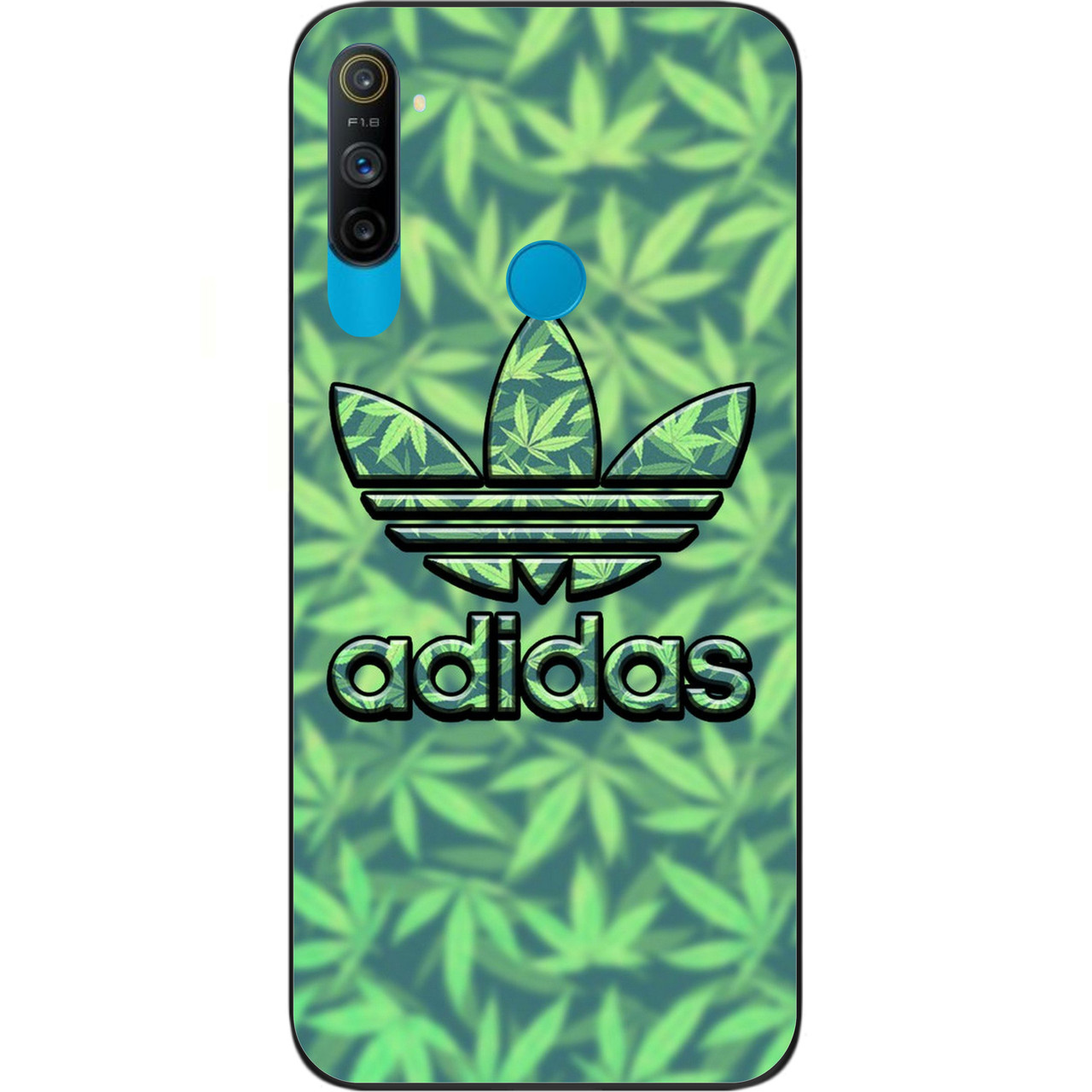 Чохол силіконовий з картинкою для Realme C3 Логотип adidas