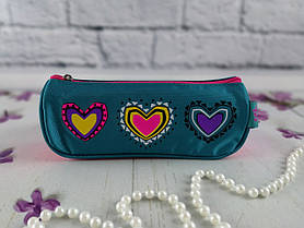 Пенал М'який Hearts turquoise 531831 18856Ф+ 1 вересня