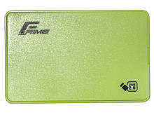 Зовнішній кишеню Frime SATA HDD/SSD 2.5", USB 2.0, Plastic, Green (FHE14.25U20)
