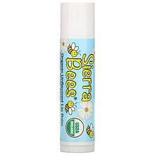 Органічний бальзам для губ Sierra Bees "Unflavored Lip Balm" класичний, без смаку (4.25 г)