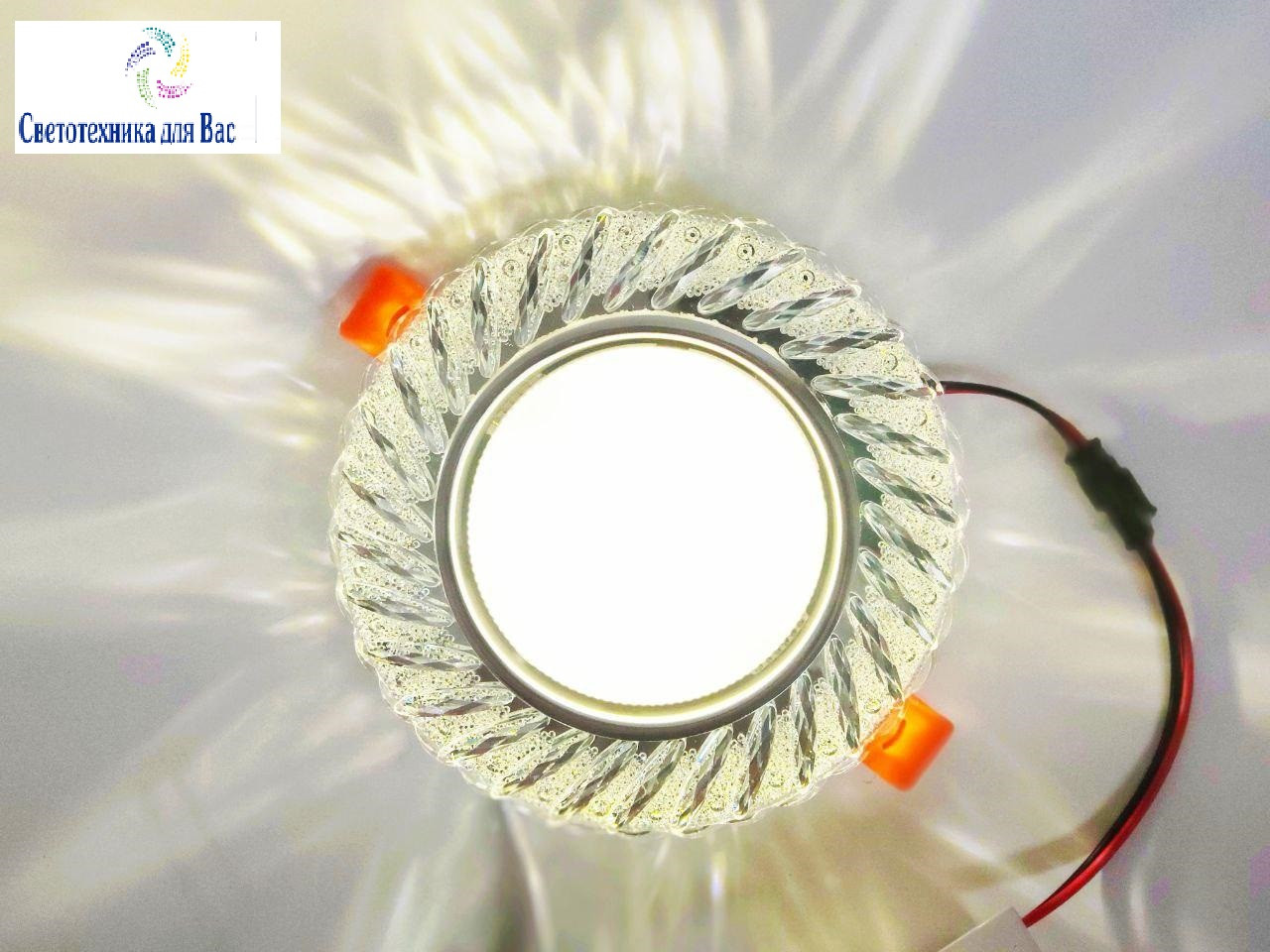 Светильник світлодіодний врезной FERON CD4021 с LED-подсветкой GX53 4000K 220V