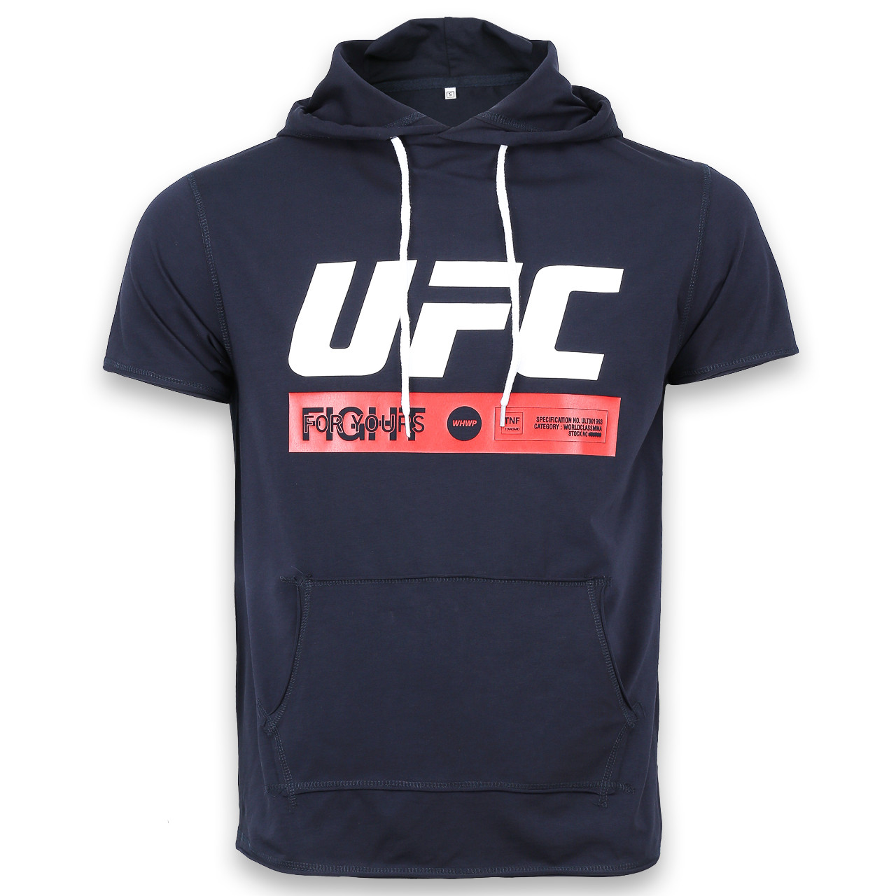 Футболка спортивна т синій UFC "FIGHT" з капюш Ф-300 DBLU M(Р) 20-914-020, фото 1