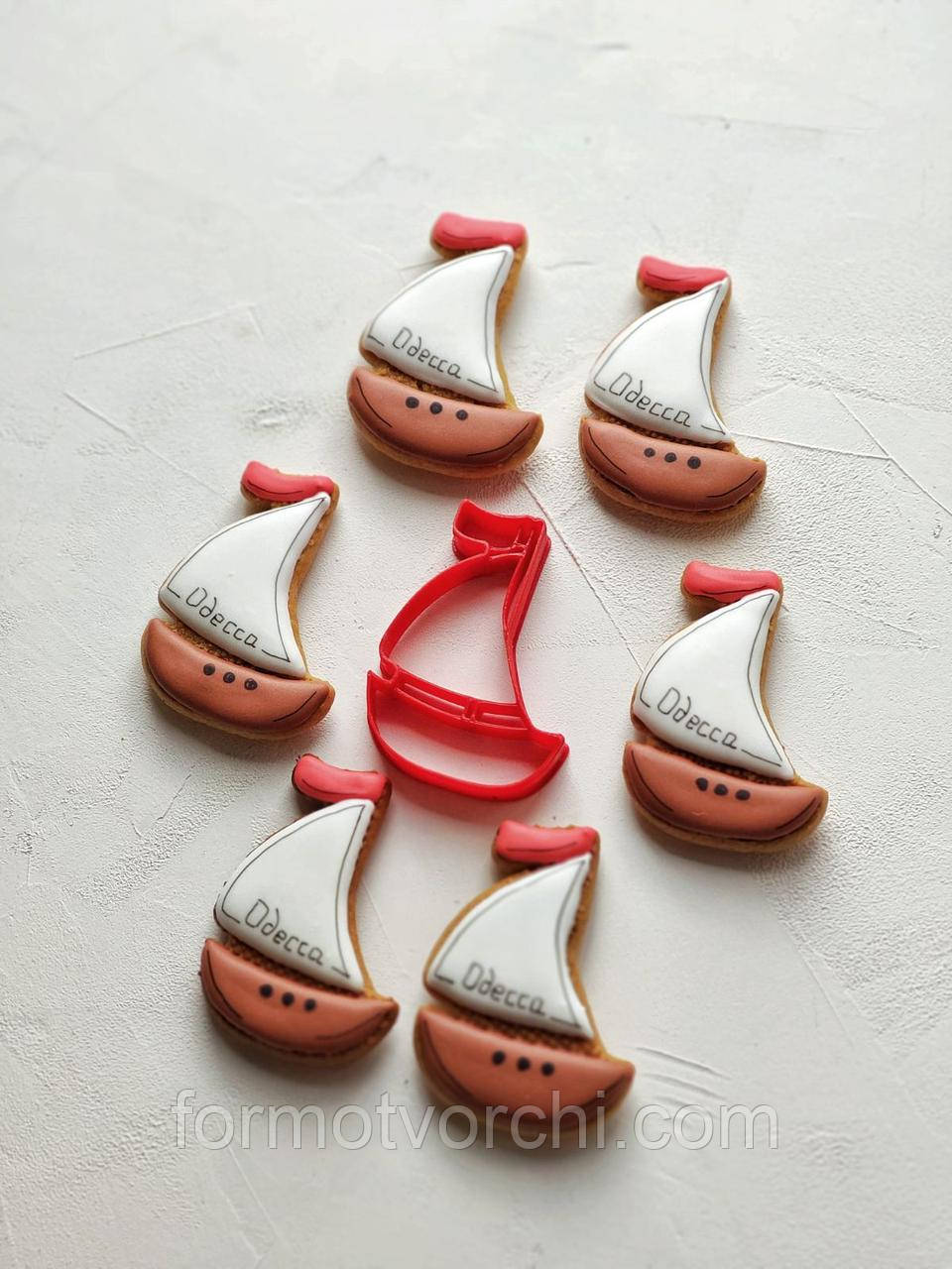 3D-формочки-вирубки для пряників "Корабель 1", фото 1