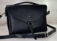 91-1 Натуральная кожа Сумка женская черная Кожаная сумка черная через плечо женская сумка натуральная кожа