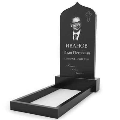 Пам'ятник на могилу із граніту (120*60*8) Р-30