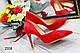 Туфлі червоні на шпильці (Дефект, пятно), фото 7