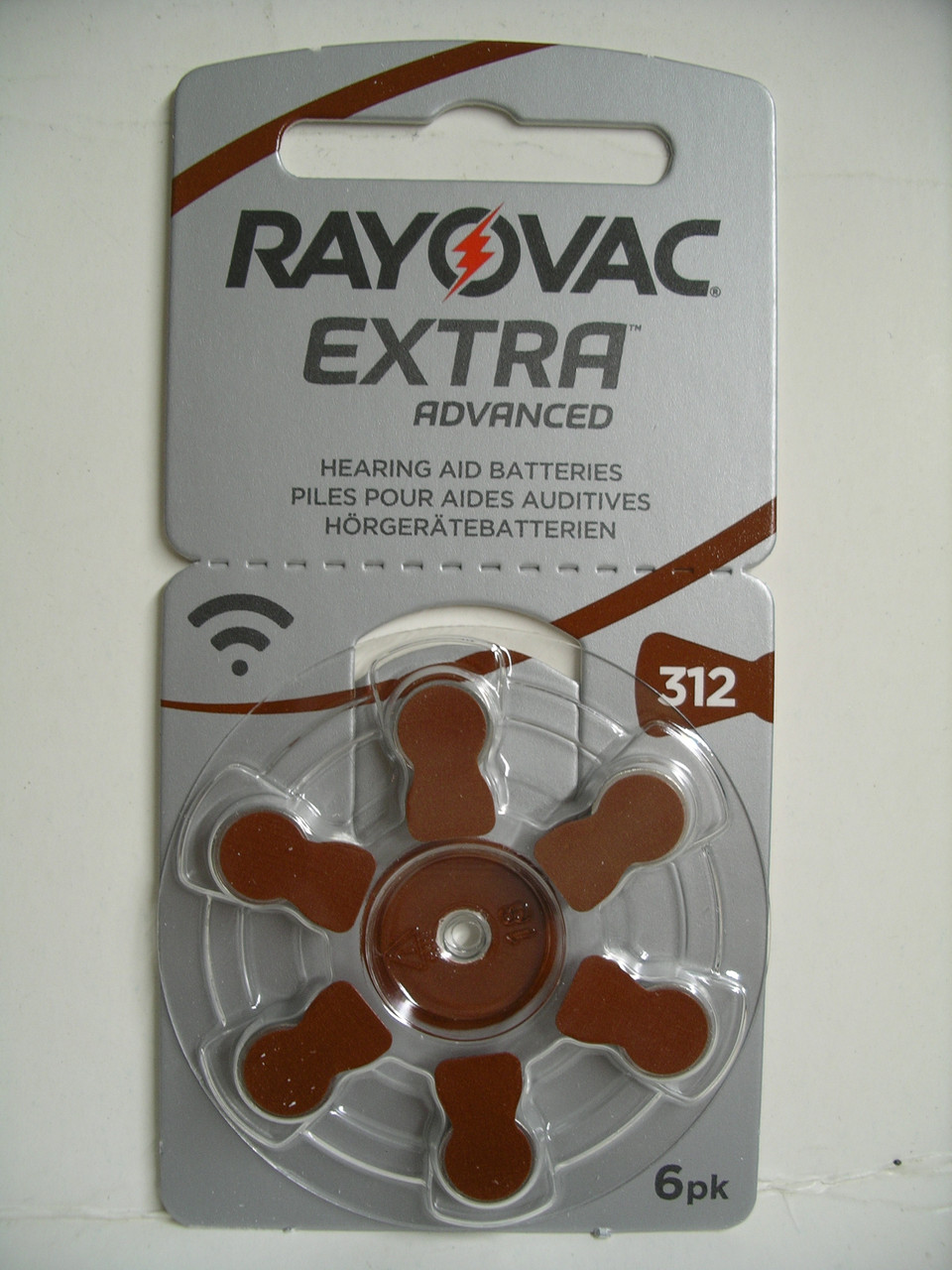Батарейка Rayovac Extra ZA 312 для слухового апарата