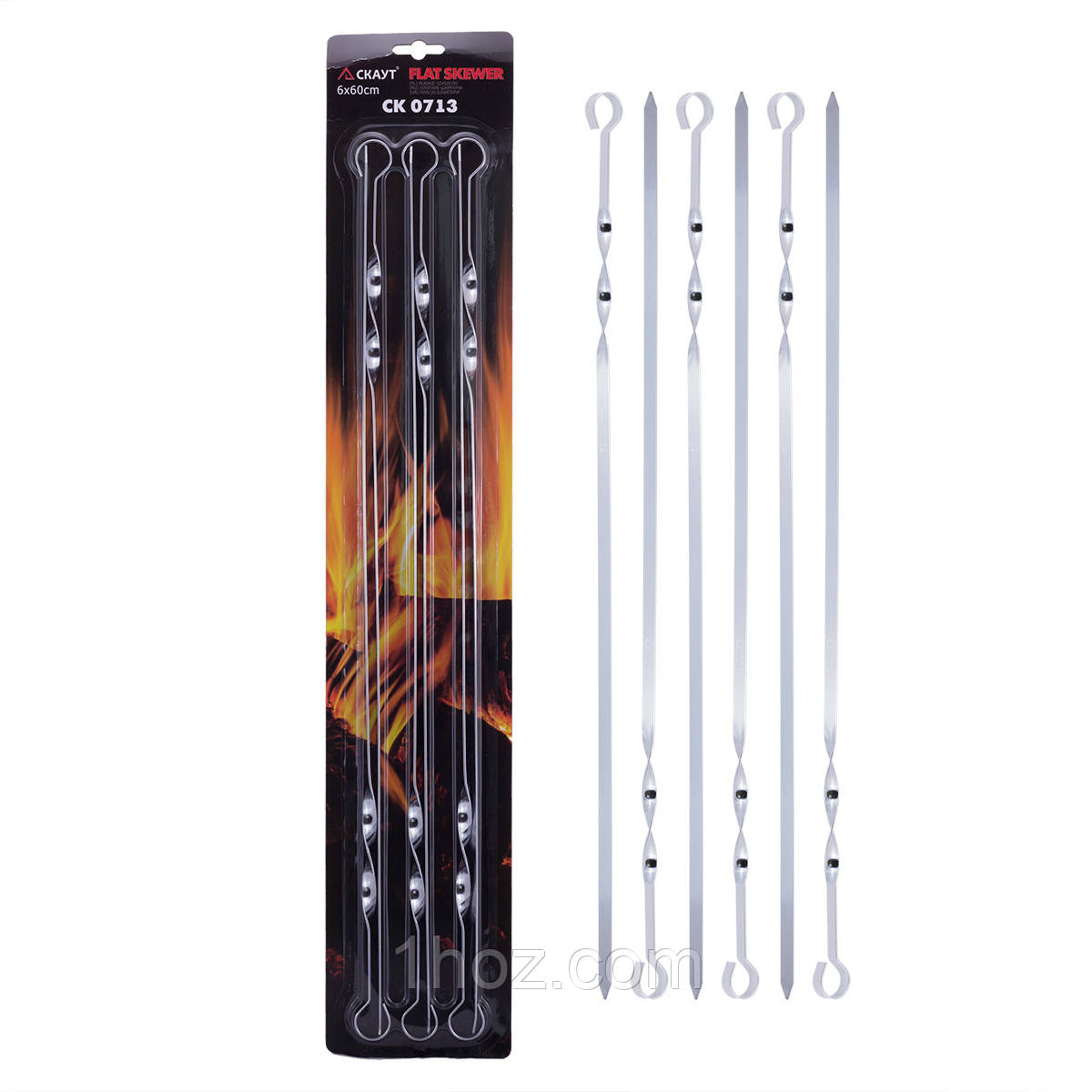 Набір Скаут з 6 шампурів за 60см KM-0713, фото 1