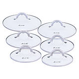 Набір посуду з нержавіючої сталі Kamille KM-5634S 12 предметів 1.8л 2.5л 3.8л 5.8л Каструлі з нержавійки, фото 3