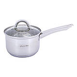 Набір посуду з нержавіючої сталі Kamille KM-5634S 12 предметів 1.8л 2.5л 3.8л 5.8л Каструлі з нержавійки, фото 8