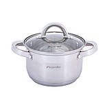 Набір каструль Kamille KM-5640S 12 предметів Каструлі з нержавіючої сталі Каструля з кришкою, фото 2