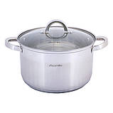 Набір каструль Kamille KM-5640S 12 предметів Каструлі з нержавіючої сталі Каструля з кришкою, фото 6