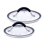 Набір каструль з нержавіючої сталі Kamille KM-5751 4 предмети 2.0л 2.7л Комплект каструль Каструля з кришкою, фото 9