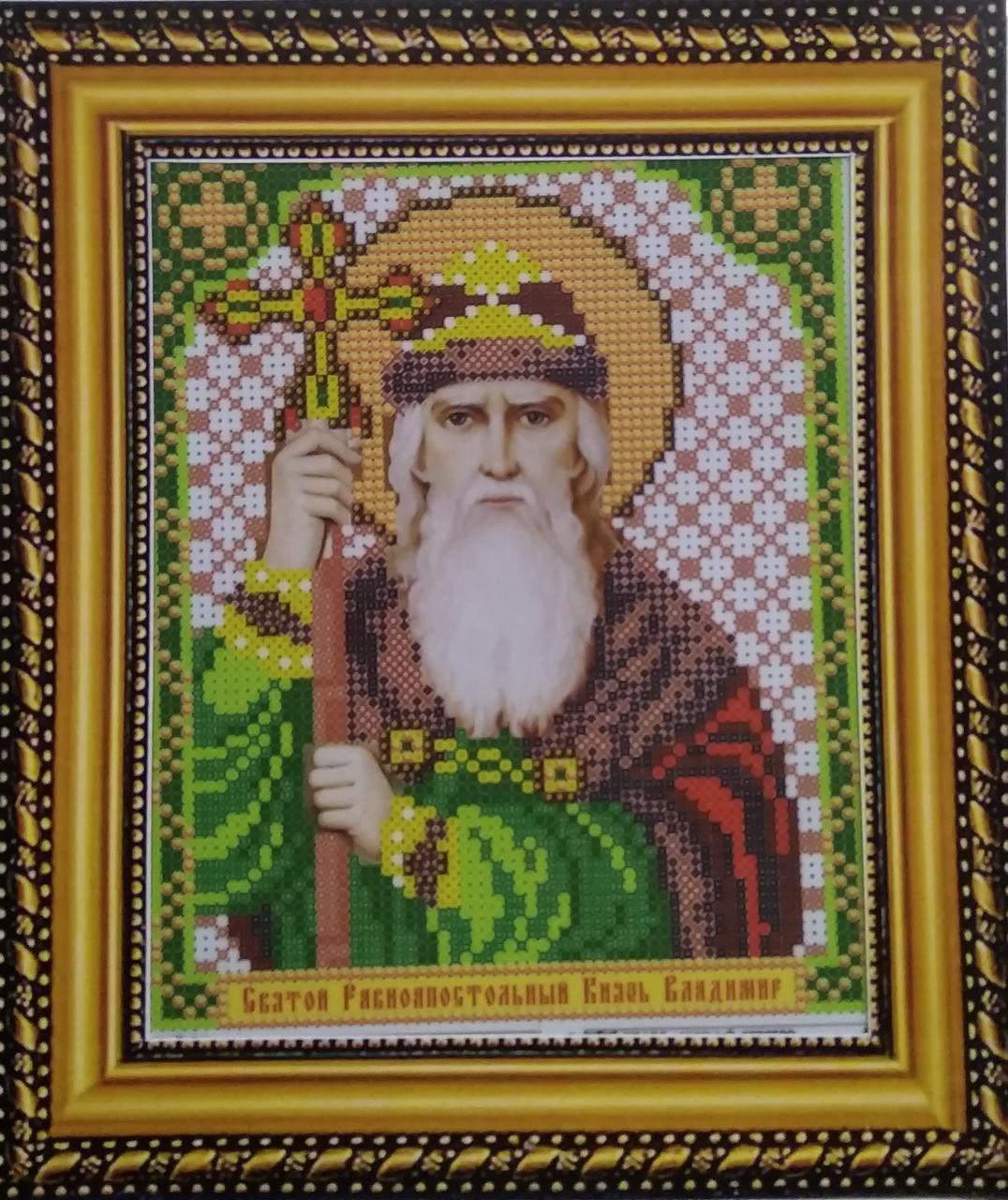 Набір для вишивання бісером ікона Святий Рівноапостольний Князь Володимир VIA 5157, фото 1