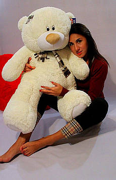 М'яка іграшка Ведмедик Тедді 100 см Чудовий м'який ведмідь М'яка іграшка на подарунок Плюшевий ведмедик Шампань