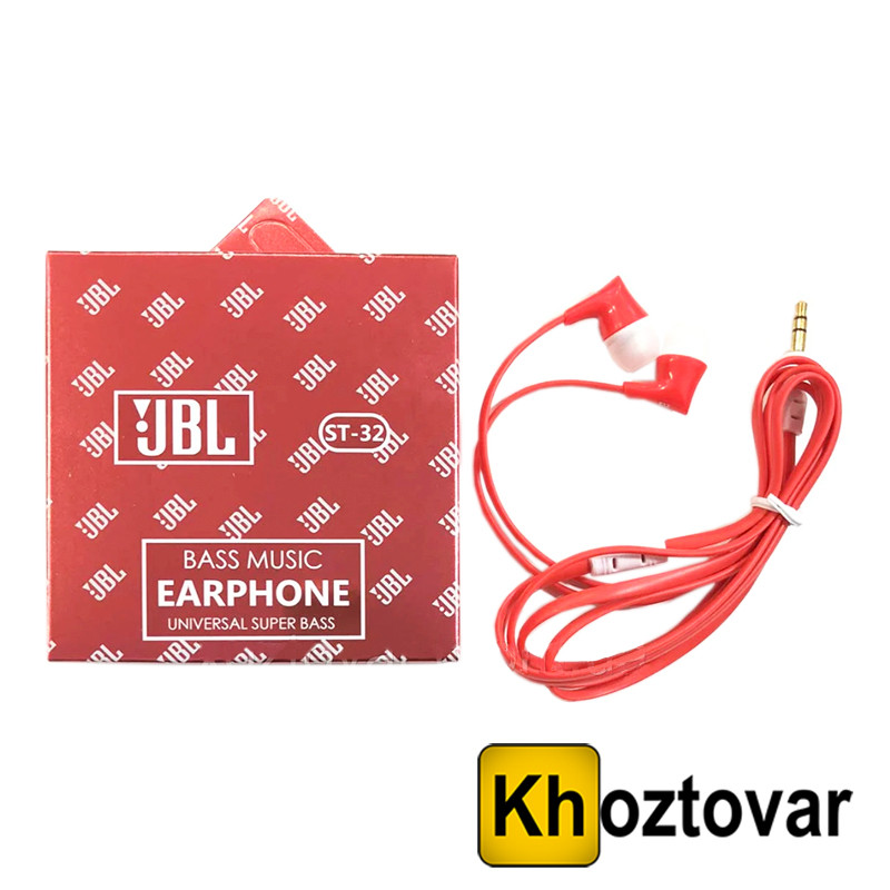 Вакуумні навушники JBL ST-32, фото 1