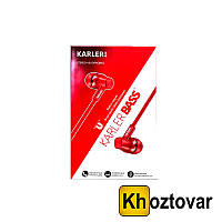 Вакуумные наушники с микрофоном Karler KR-404