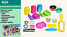 Дитячий набір 2 в 1 Mix Slime 8224, лизун, наповнювач, кінетичний пісок, формочки, трубочки, фото 3