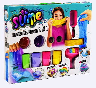 Детский набор 2 в 1 Mix Slime 8221, слайм, наполнитель, кинетический песок, формочки, трубочки - фото 5 - id-p1208825309