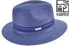 Жіночий капелюх федора синя, фото 3