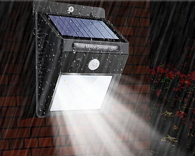 LED Вуличний ліхтар з сонячною батареєю і датчиком руху 20 Solar LED Motion